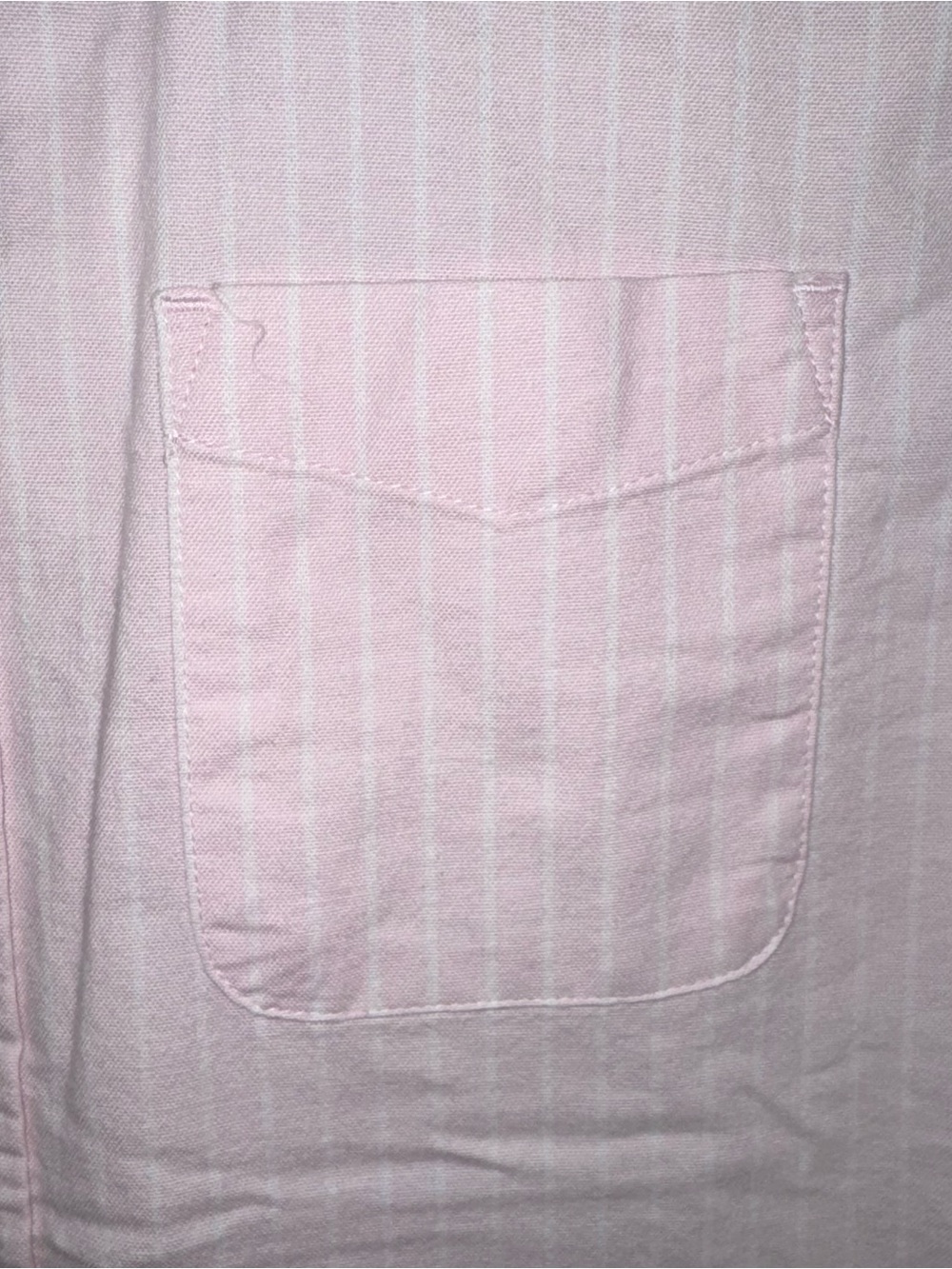 Free Assembly Oxford Shirt Pink Crystal Striped Button Down Cotton Spandex M NWT - Picture 11 of 16